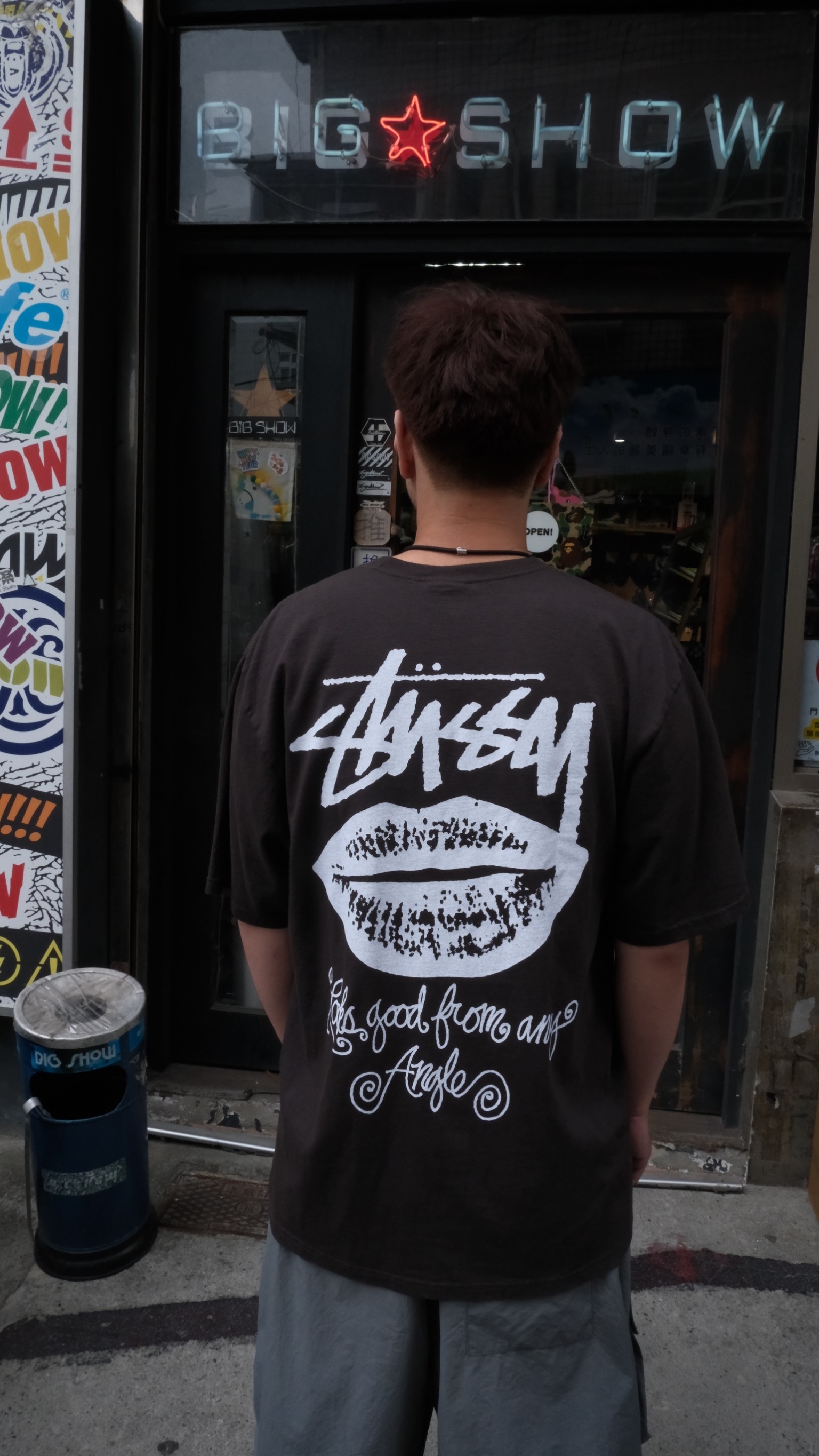 STUSSY 26SS ANY ANGLE TEE PIGMENT DYED 嘴唇 短Tee 1905196