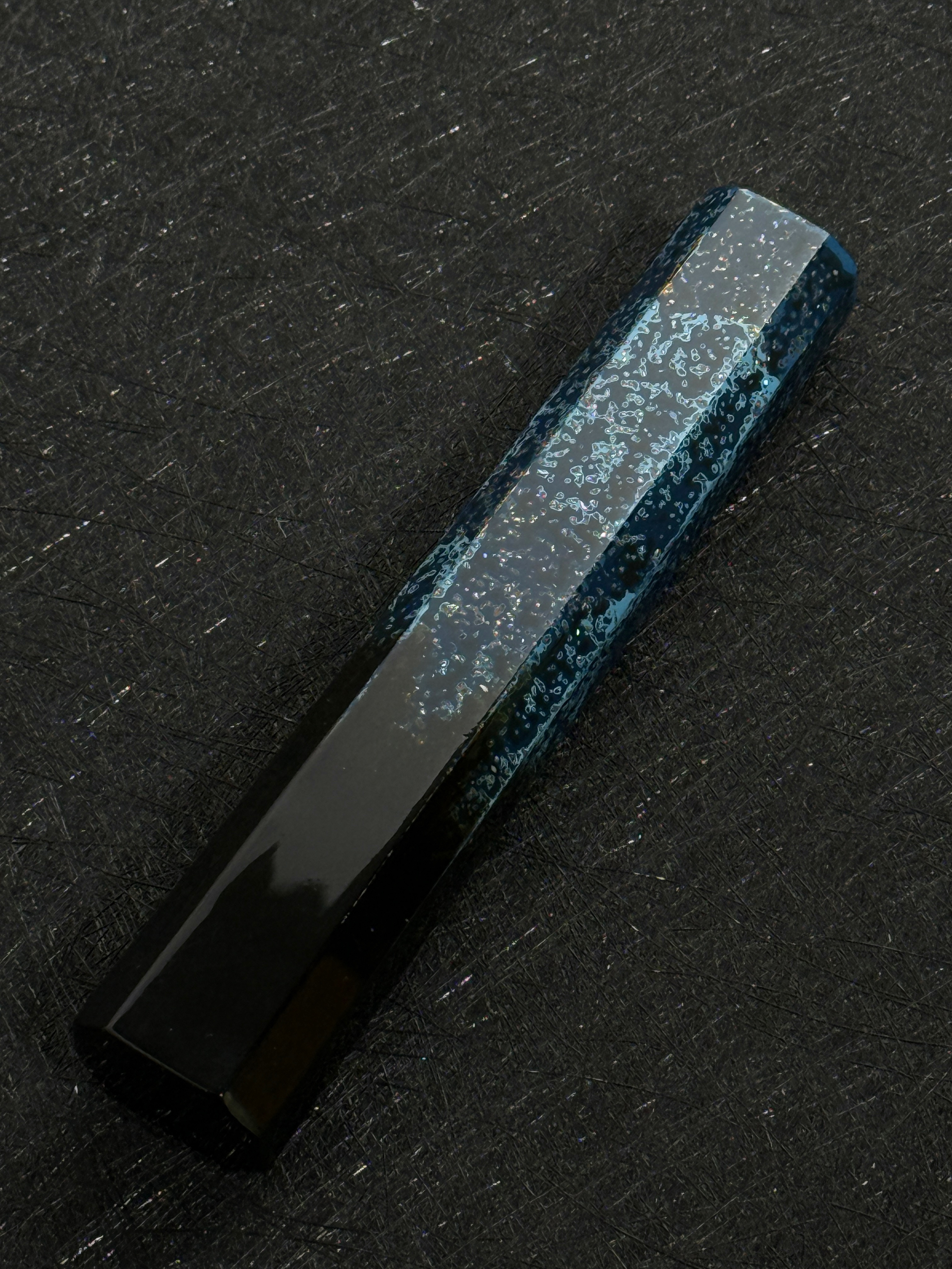 藍 變塗 漆柄  牛刀用