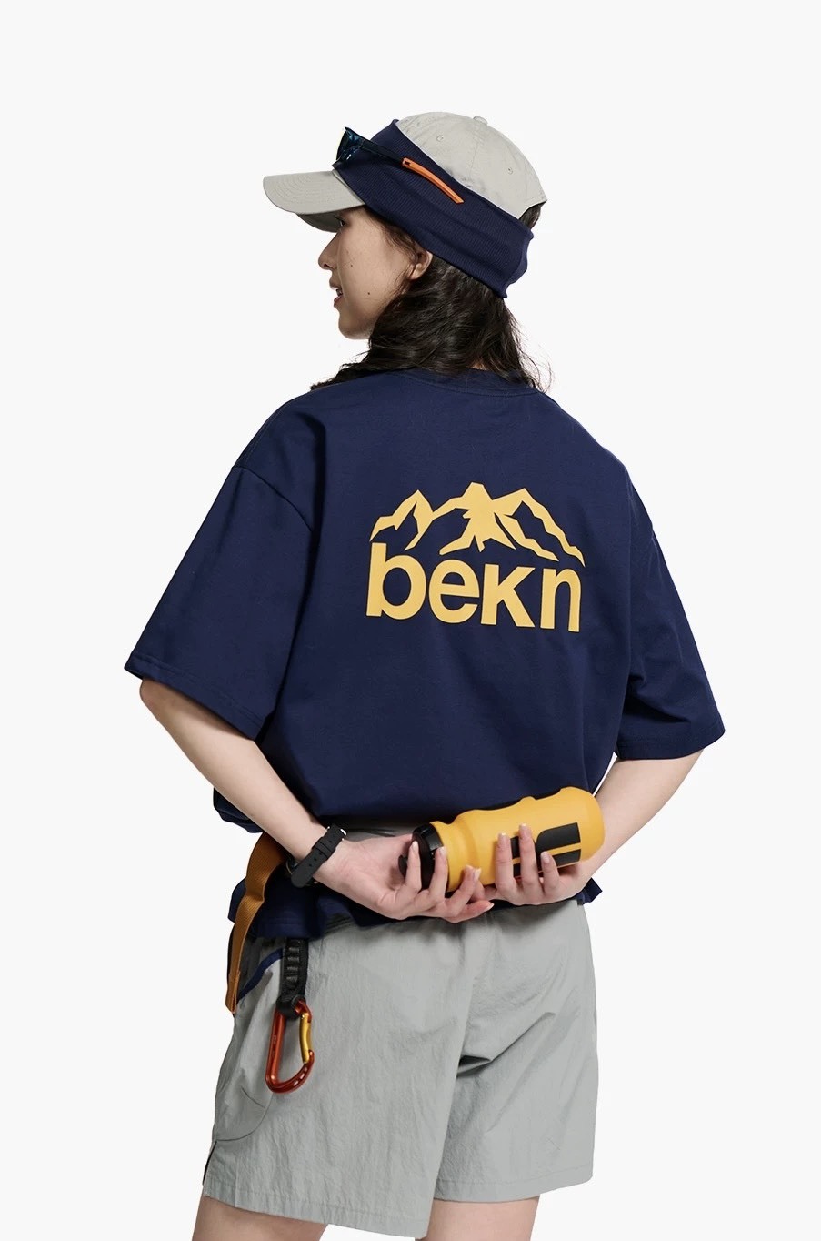 #預購 BELLKENIDEA 復古休閒運動 百搭基礎速乾 後背印花短踢 三色 BK377
