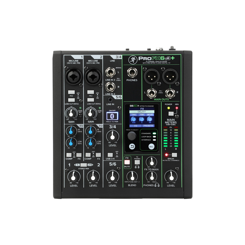 Mackie ProFX6v3+｜效果混音器