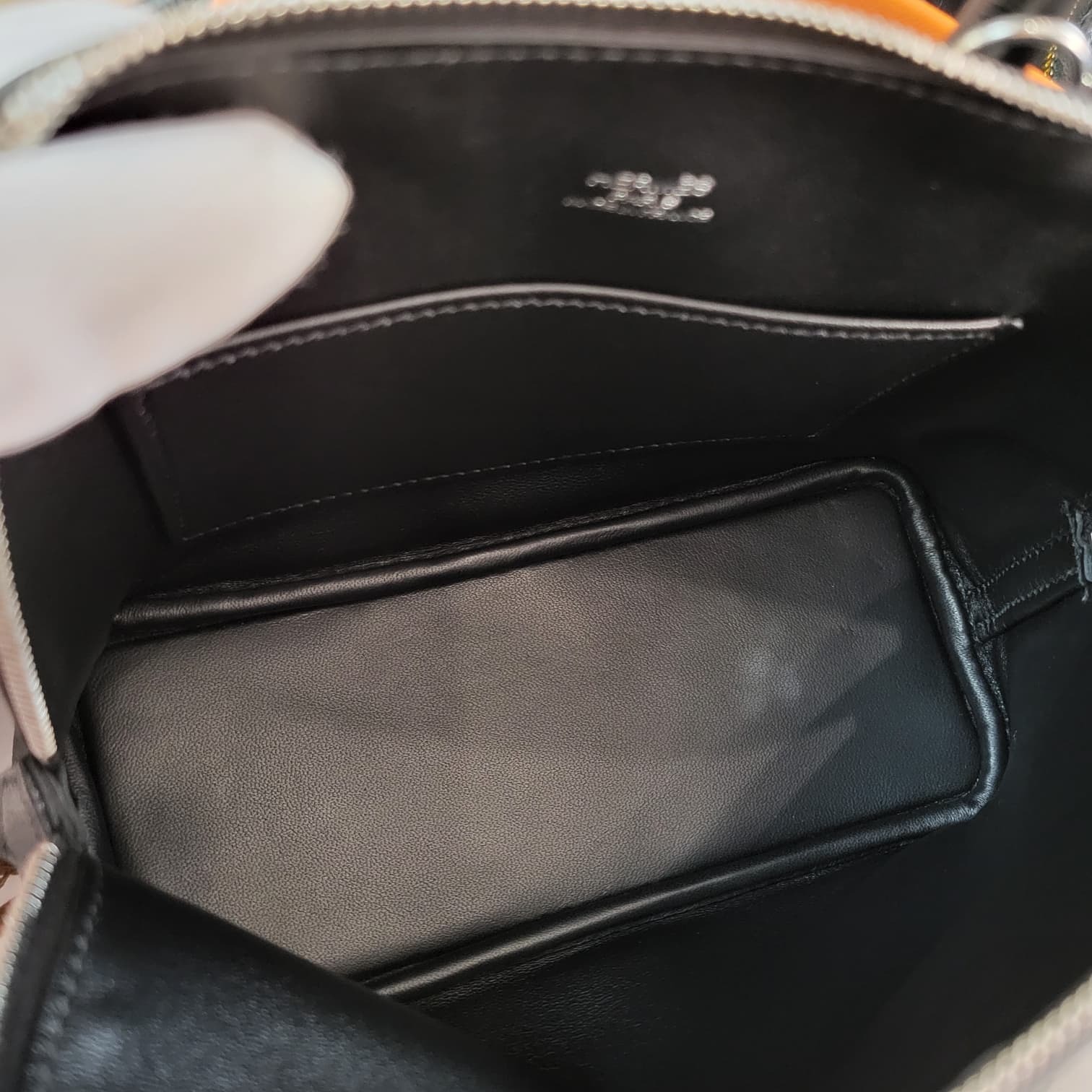 HERMES Mini bolide NOIR CK MYSORE 黑色銀扣 山羊皮