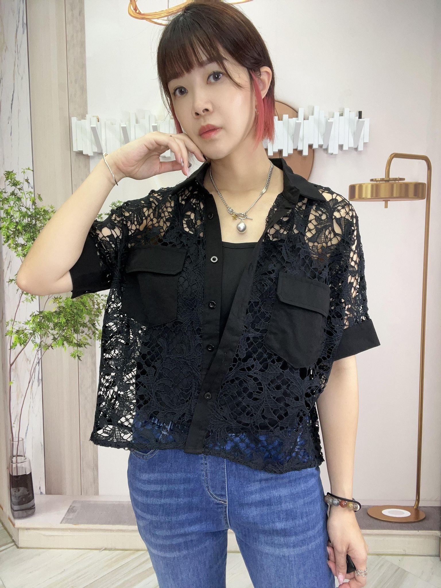 Ma牌lace 通花外套～162R