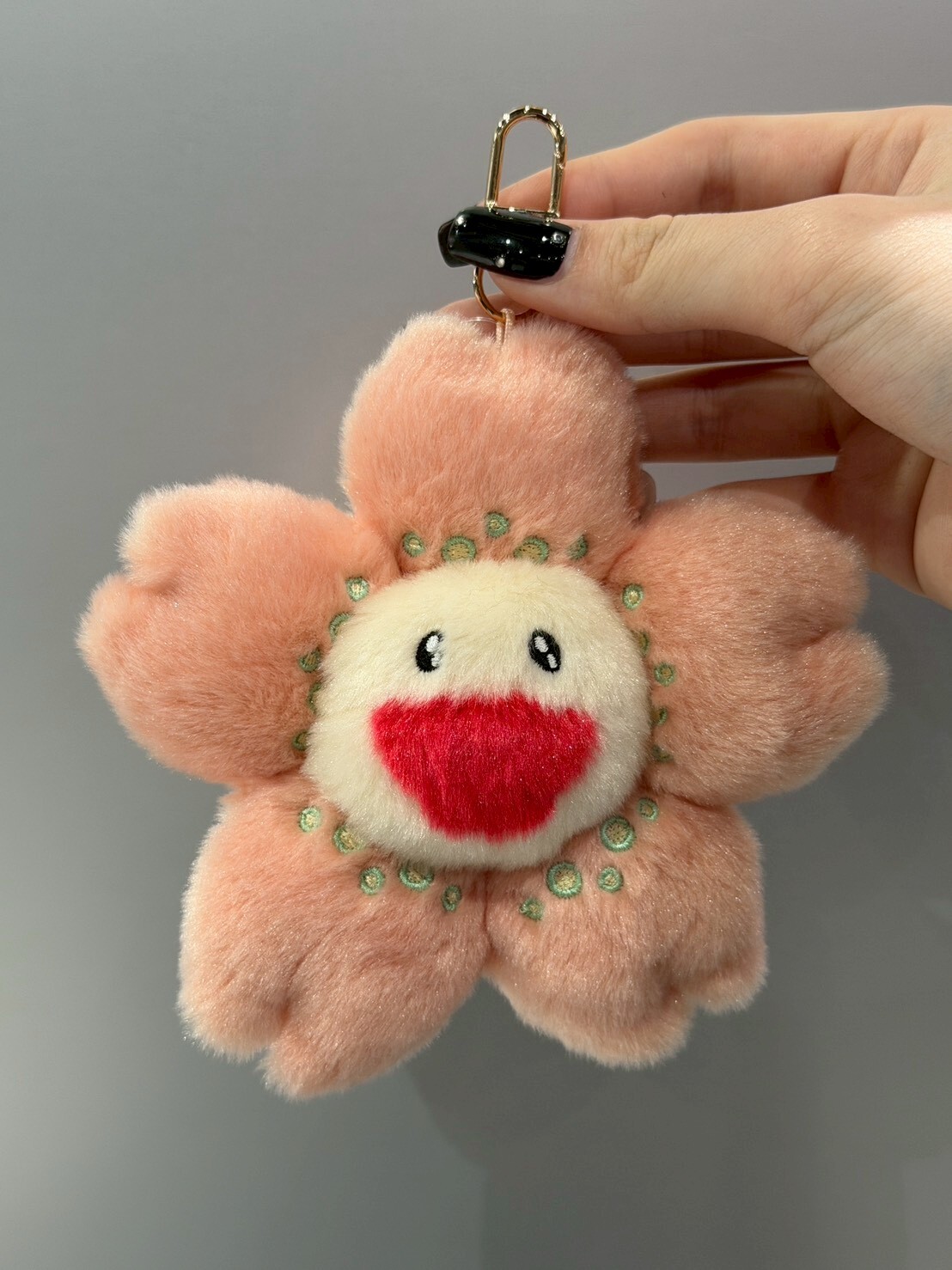 Takashi Murakami 3D Flower Plush Charm, Cherry Blossom Design, Limited Edition