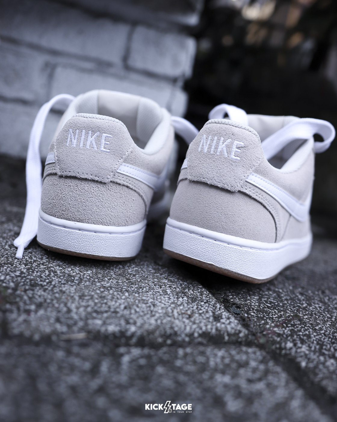 男鞋 NIKE COURT VISION LO FL 杏白 麂皮 小FORCE 復古 休閒鞋【IO7727-100】