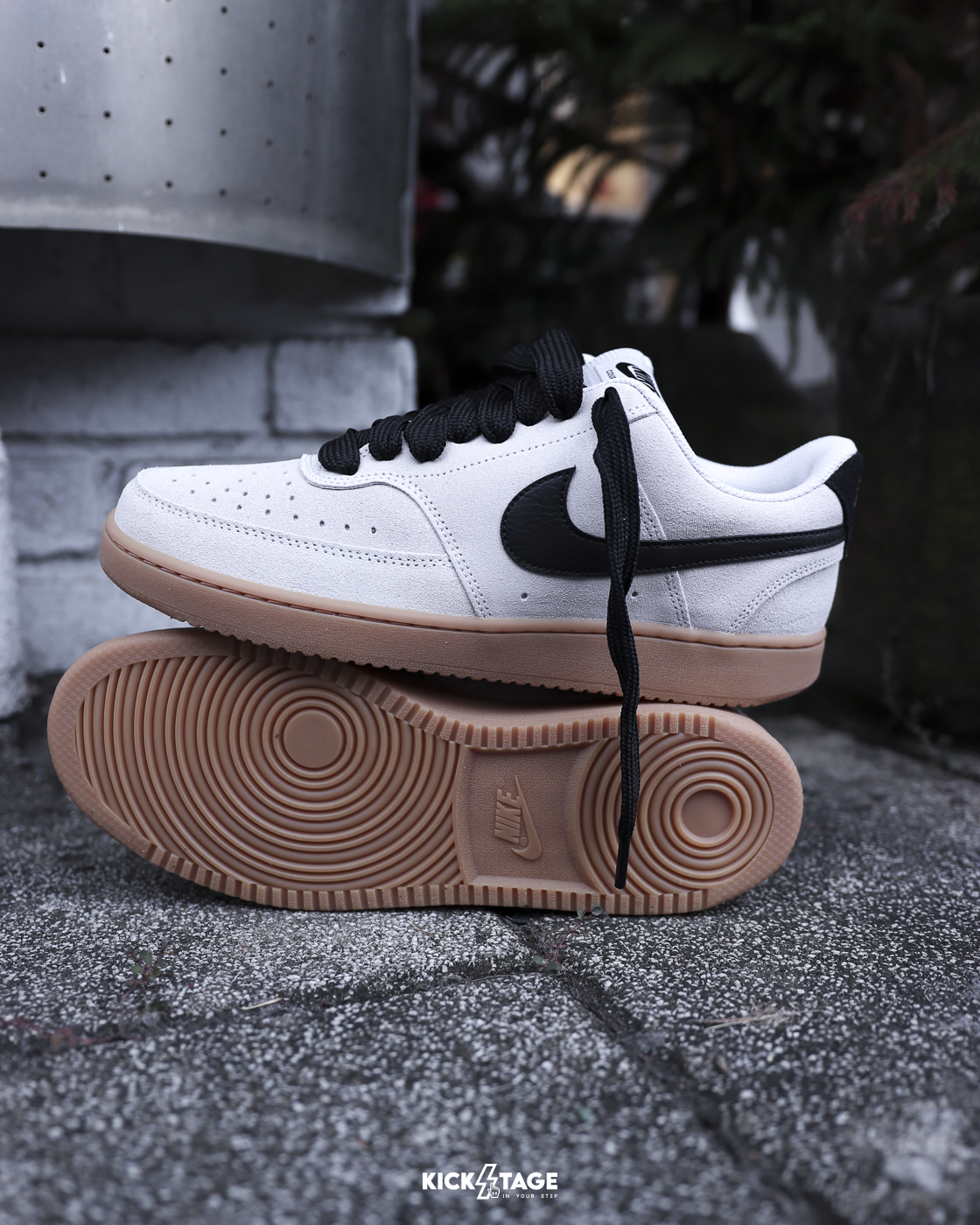 男鞋 NIKE COURT VISION LO FL 灰黑 麂皮 小FORCE 復古 休閒鞋【IO7727-003】