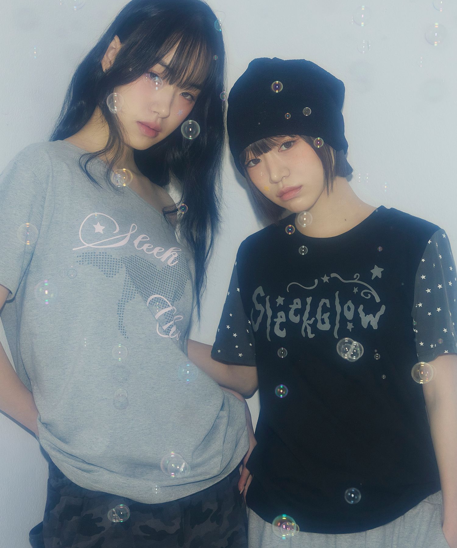 SLEEKGLOW 流星配色T恤 [黑色] SGBF14HT005