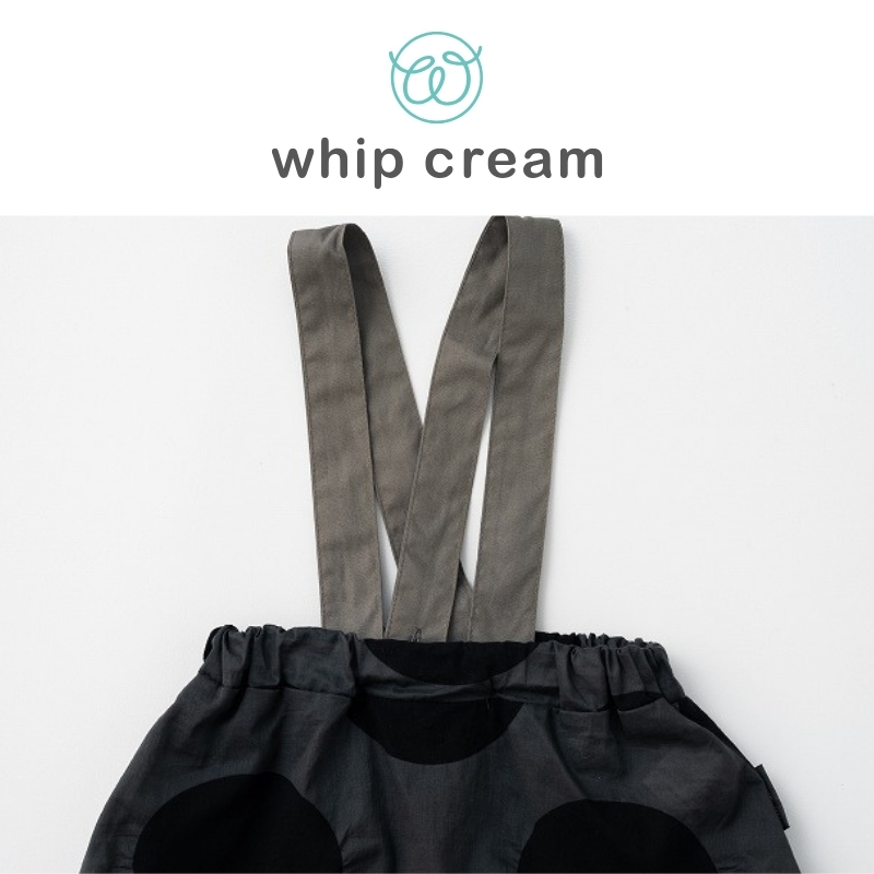 【日本 whip cream】波卡圓點吊帶燈籠褲