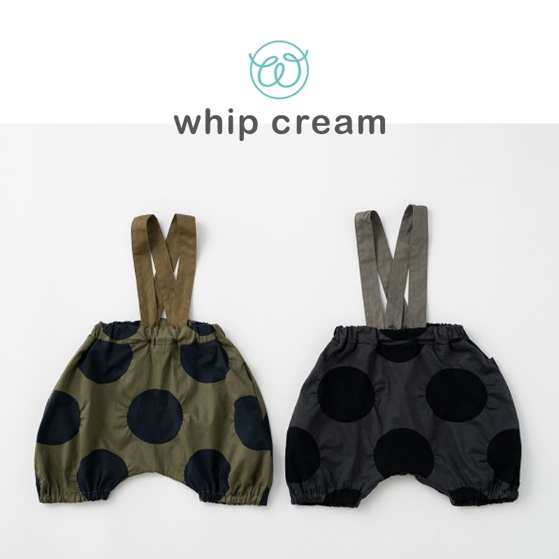 【日本 whip cream】波卡圓點吊帶燈籠褲