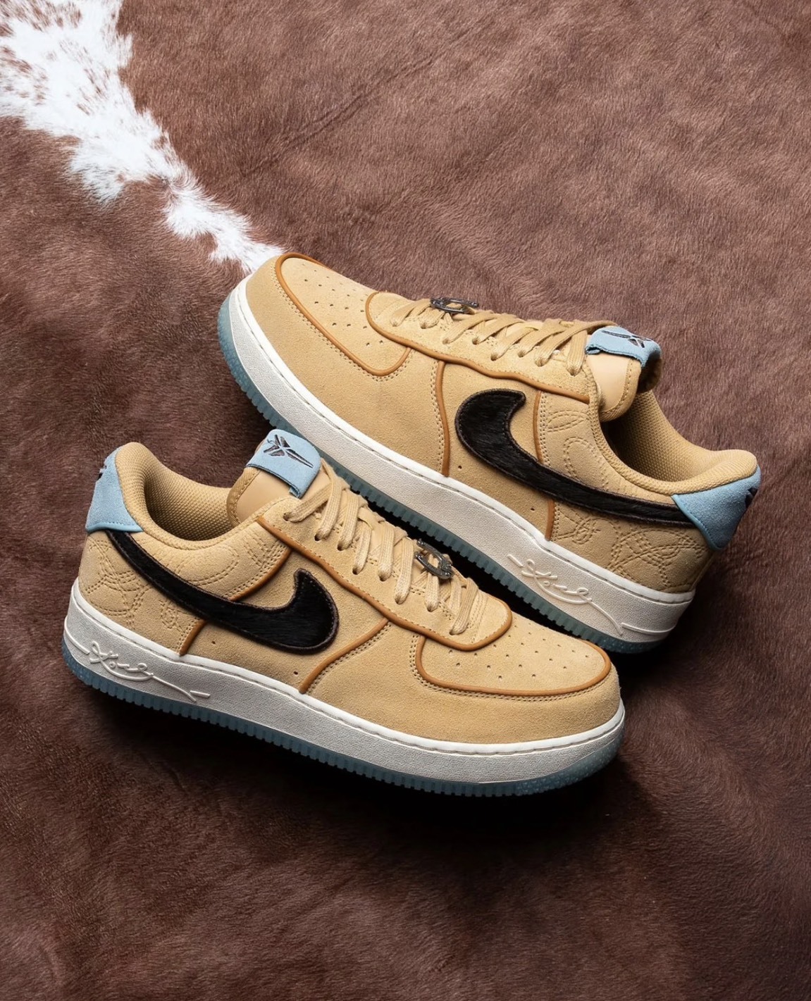 Nike Kobe AIR FORCE 1 "Siempre Mio" 馬年限定 馬毛棕 卡其 馬毛 馬蹄鐵 IM0582700