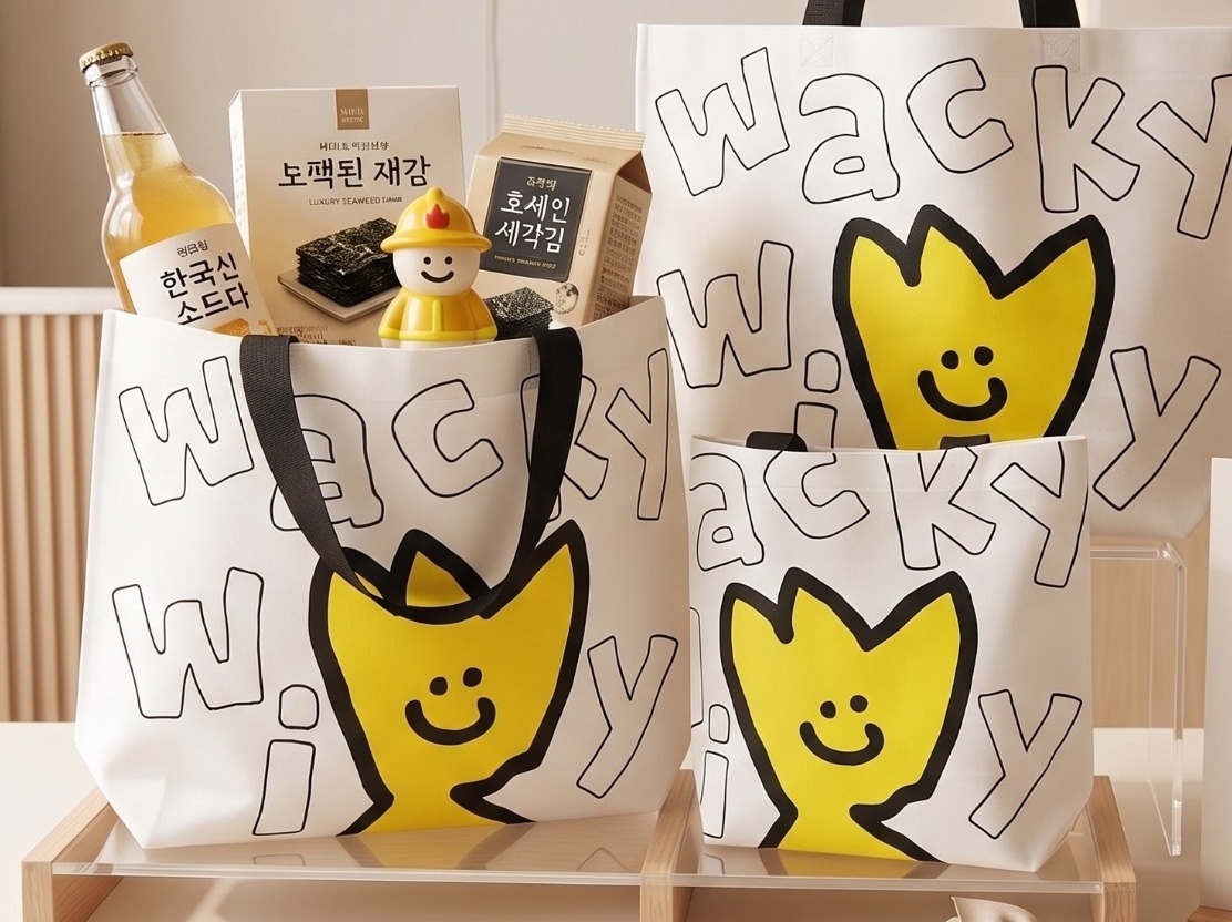 【現貨】BB050497 韓國小火人購物袋