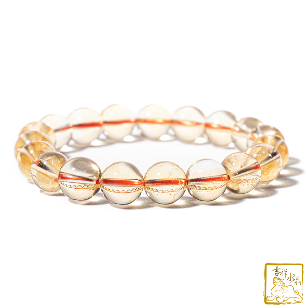 Citrine bead bracelet  (wealth and luck)