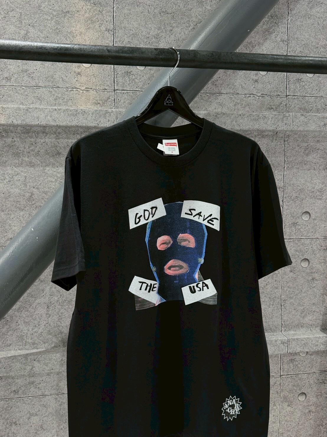 Supreme God Save Us Tee - Trump Parody, Thug Mask, Short-Sleeve T-Shirt
