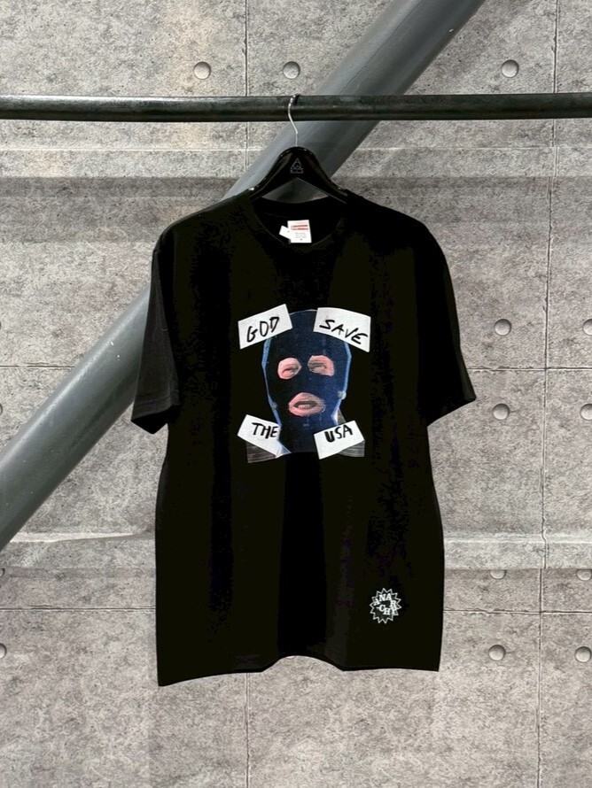 Supreme God Save Us Tee - Trump Parody, Thug Mask, Short-Sleeve T-Shirt