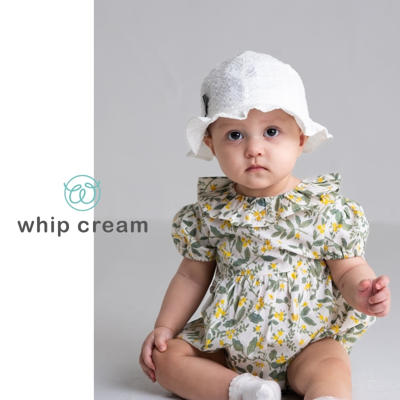 【日本 whip cream】波紋條紋寶寶帽