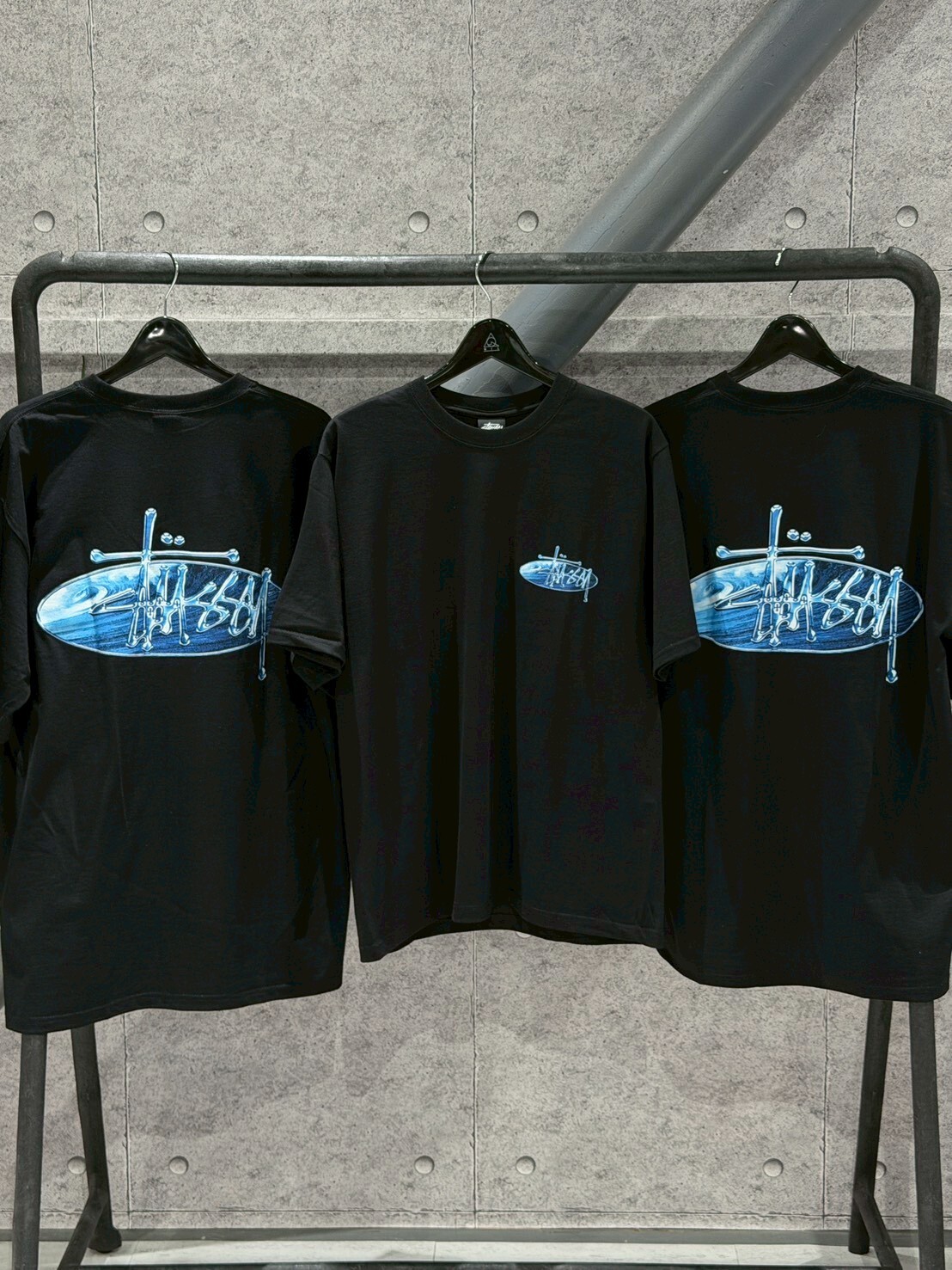 STUSSY WAVE OVAL TEE