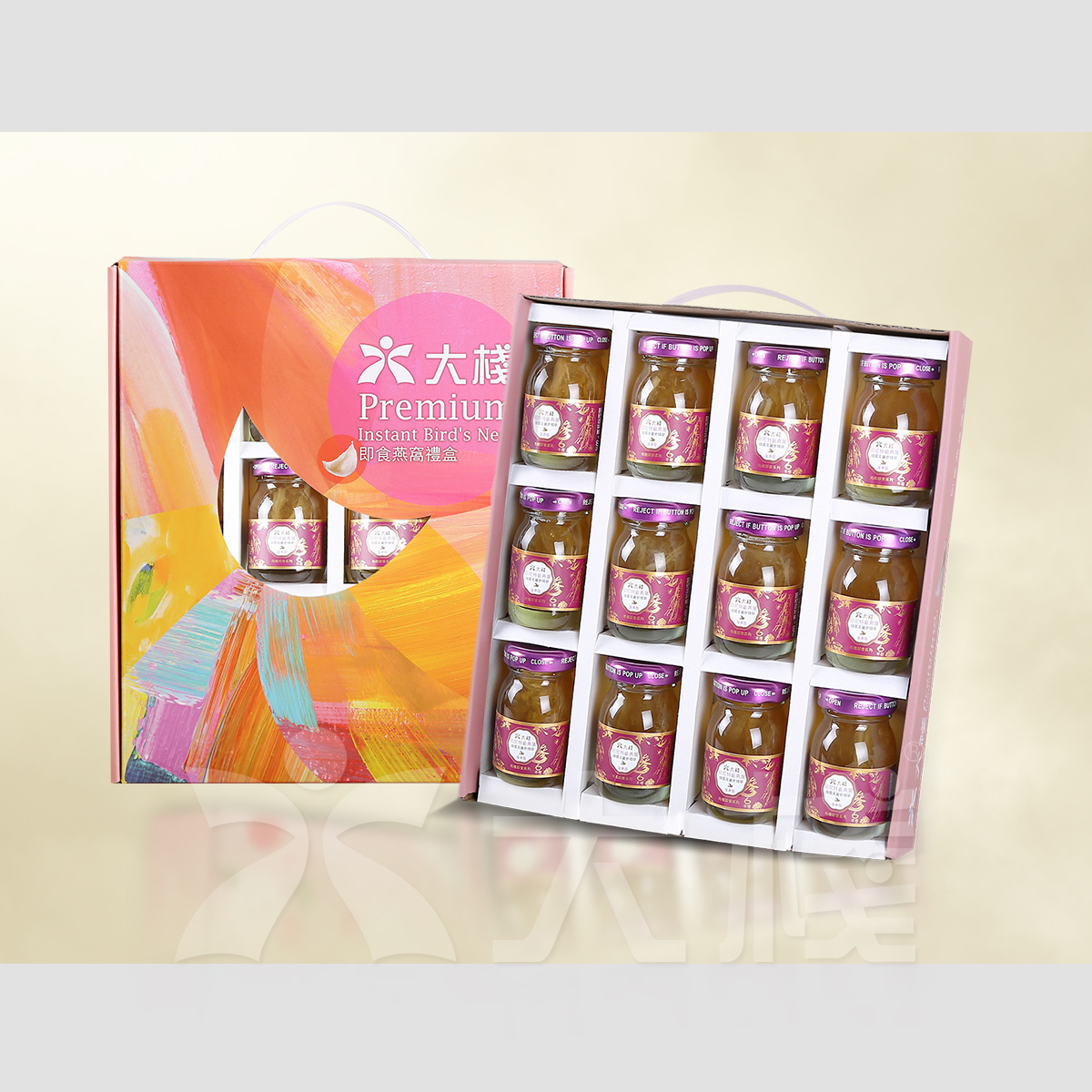 印尼特級即食燕窩 配韓國高麗參精華 強身版 (12 X 40克)