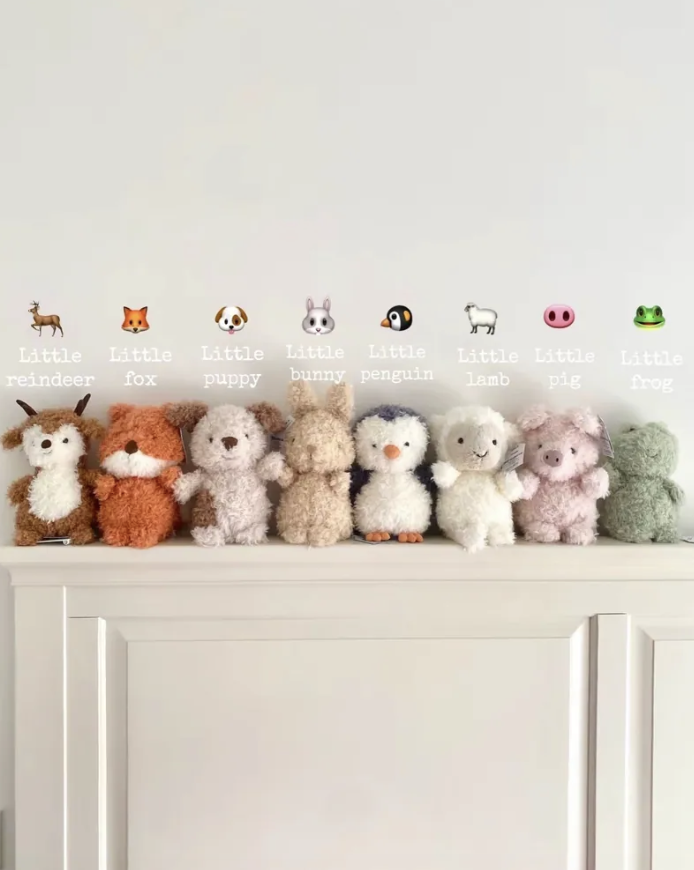 Q萌軍團來拉~~  Jellycat 馴鹿/狐狸/小狗/兔子/企鵝/綿羊/小豬/青蛙 (18cm)