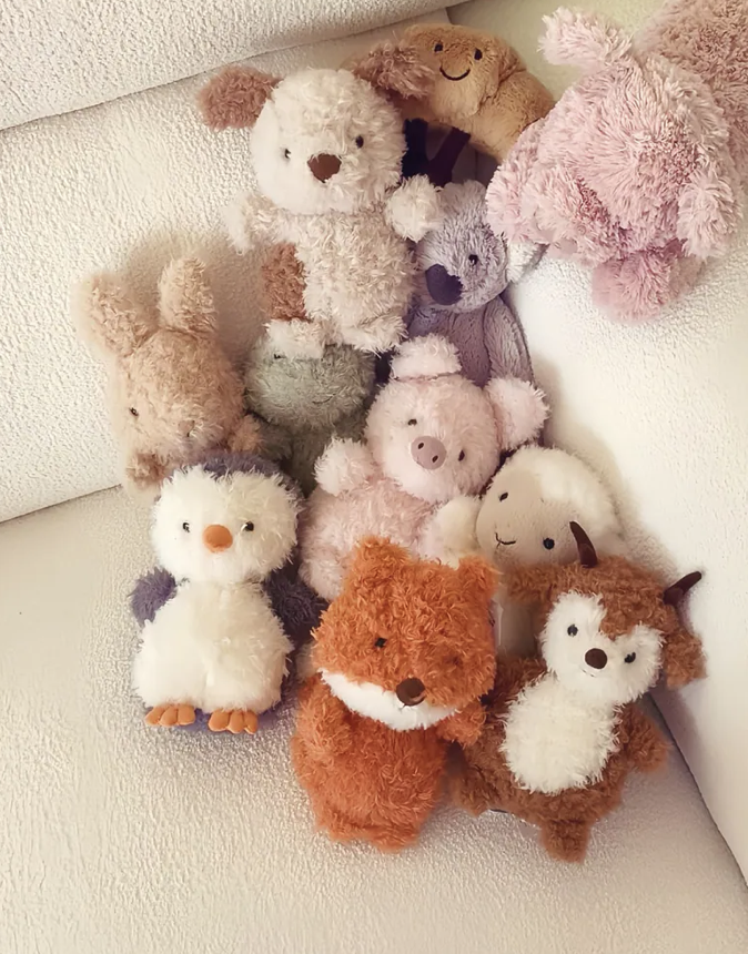 Q萌軍團來拉~~  Jellycat 馴鹿/狐狸/小狗/兔子/企鵝/綿羊/小豬/青蛙 (18cm)