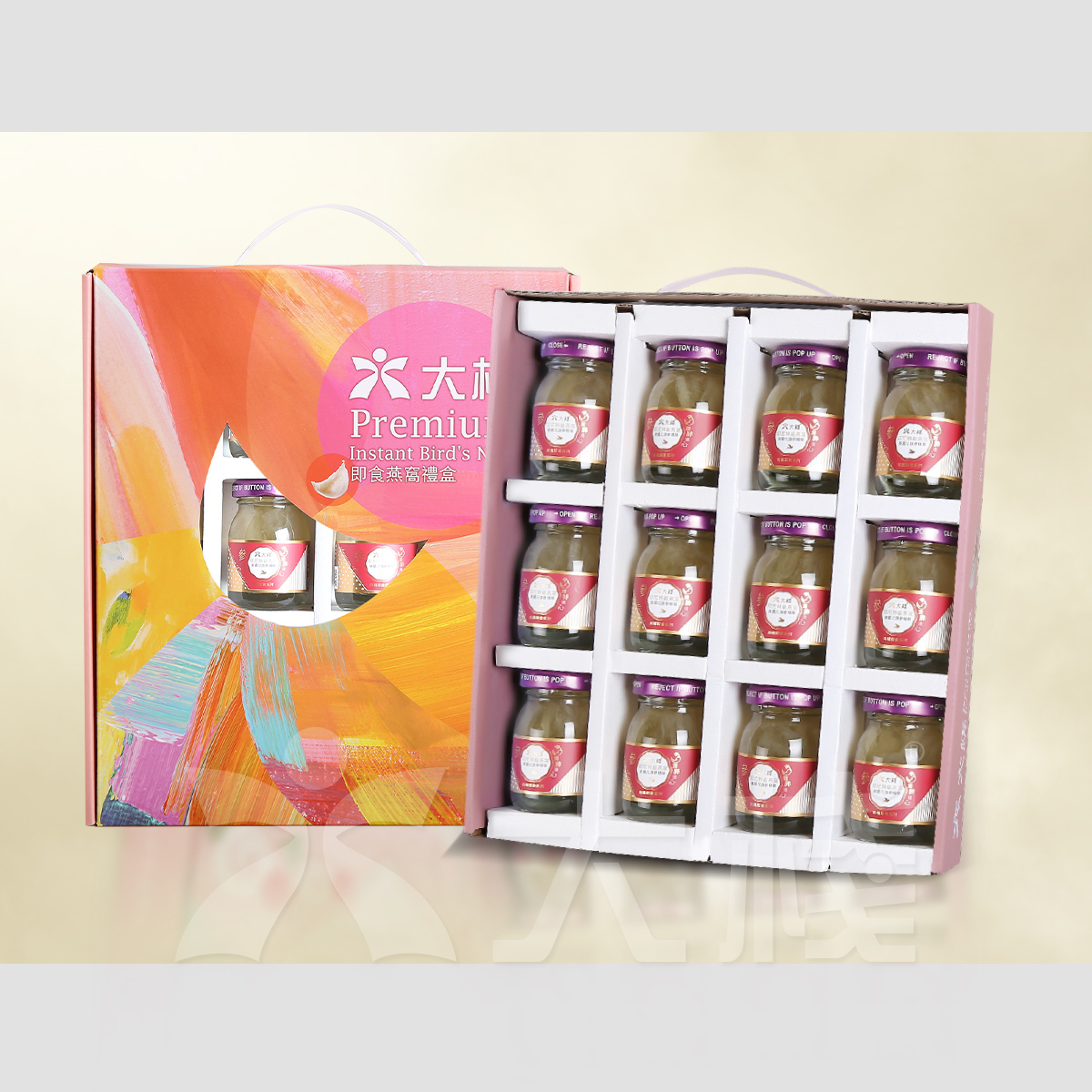 印尼特級即食燕窩 配花旗參精華 潤肺護心版 (12 X 40克)