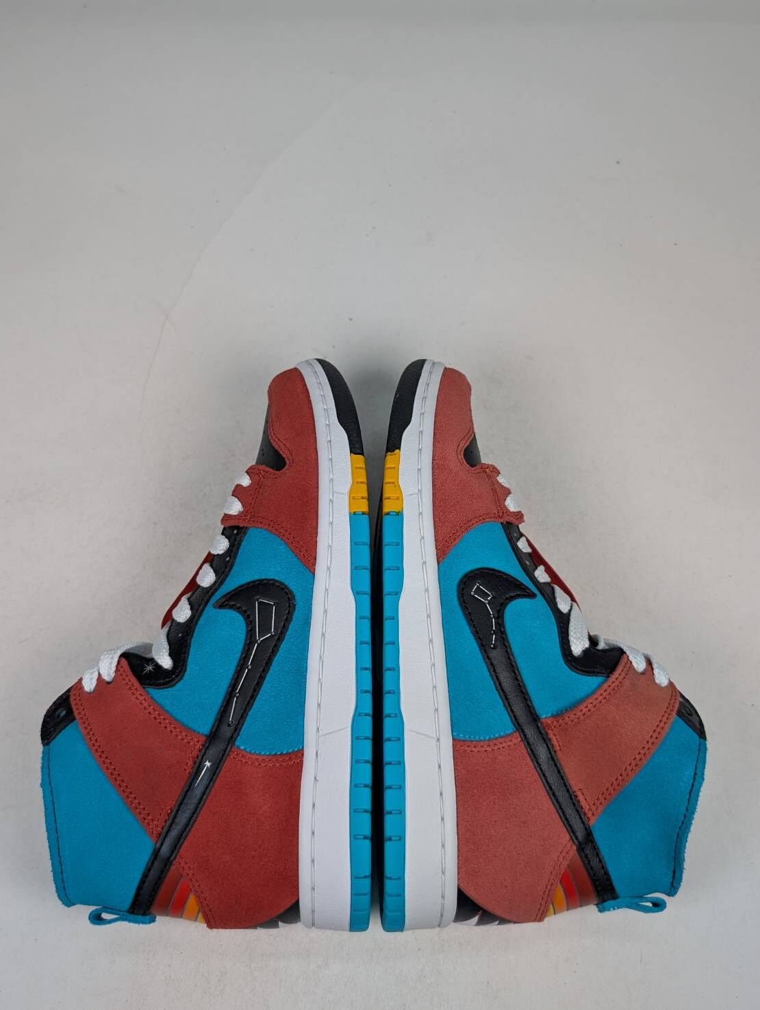 微瑕疵-左右腳鞋舌標色差 FQ1775-400 M6.5 Nike X Diorr Greenwood SB Dunk Hi Decon QS