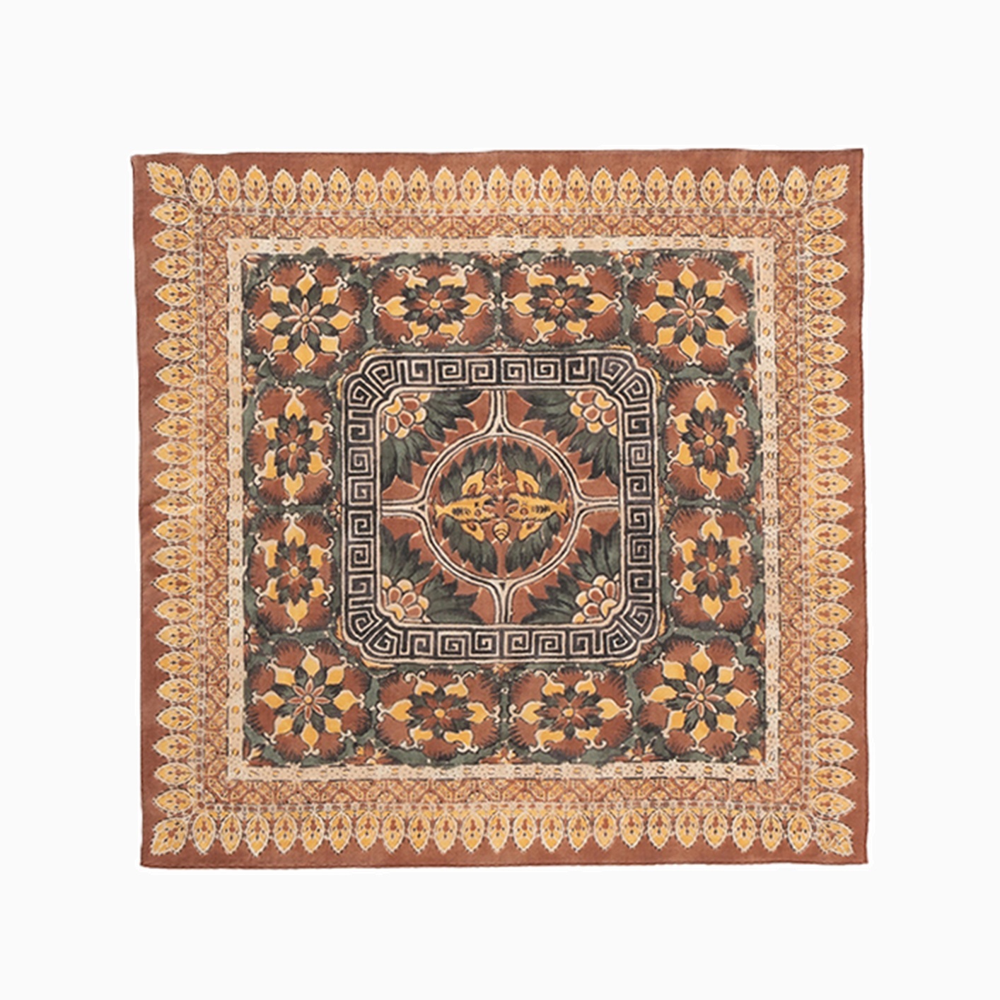 VISVIM 2026 S/S KHADI BANDANA - BROWN PATTERN PRE ORDER ITEM (預訂中)