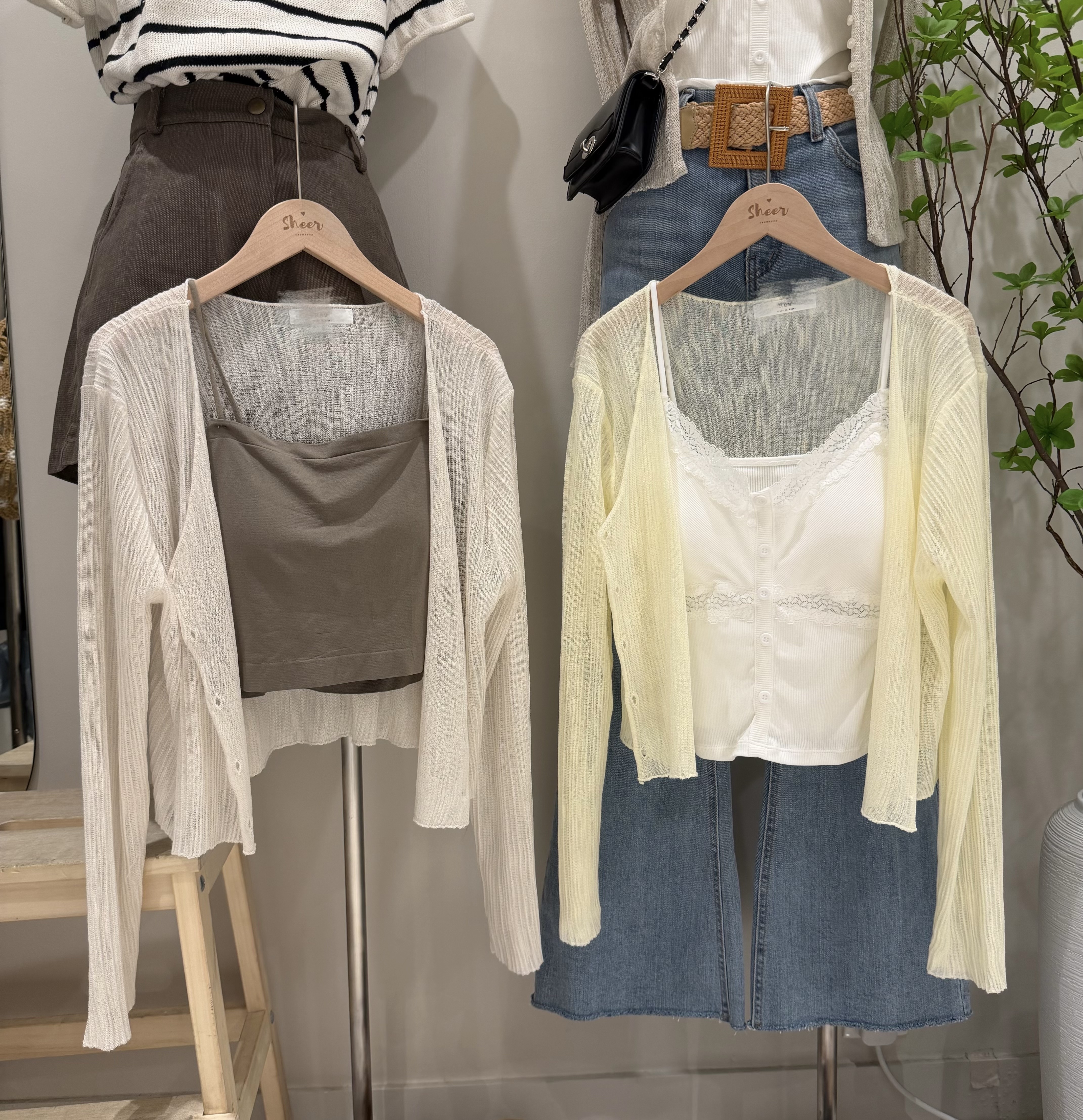 滑滑透視Cardigan