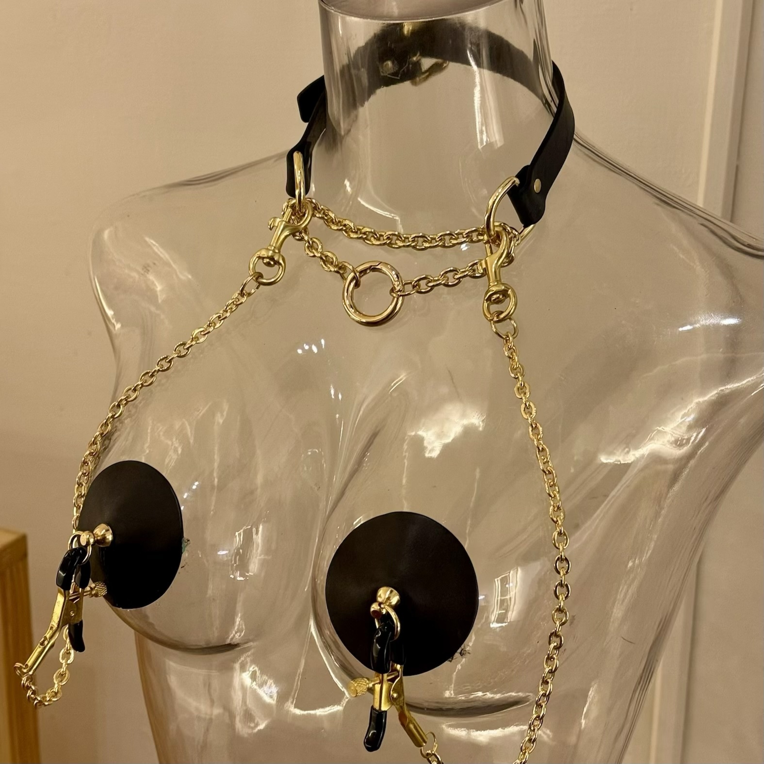 乳夾鏈+小鈴噹（金色）