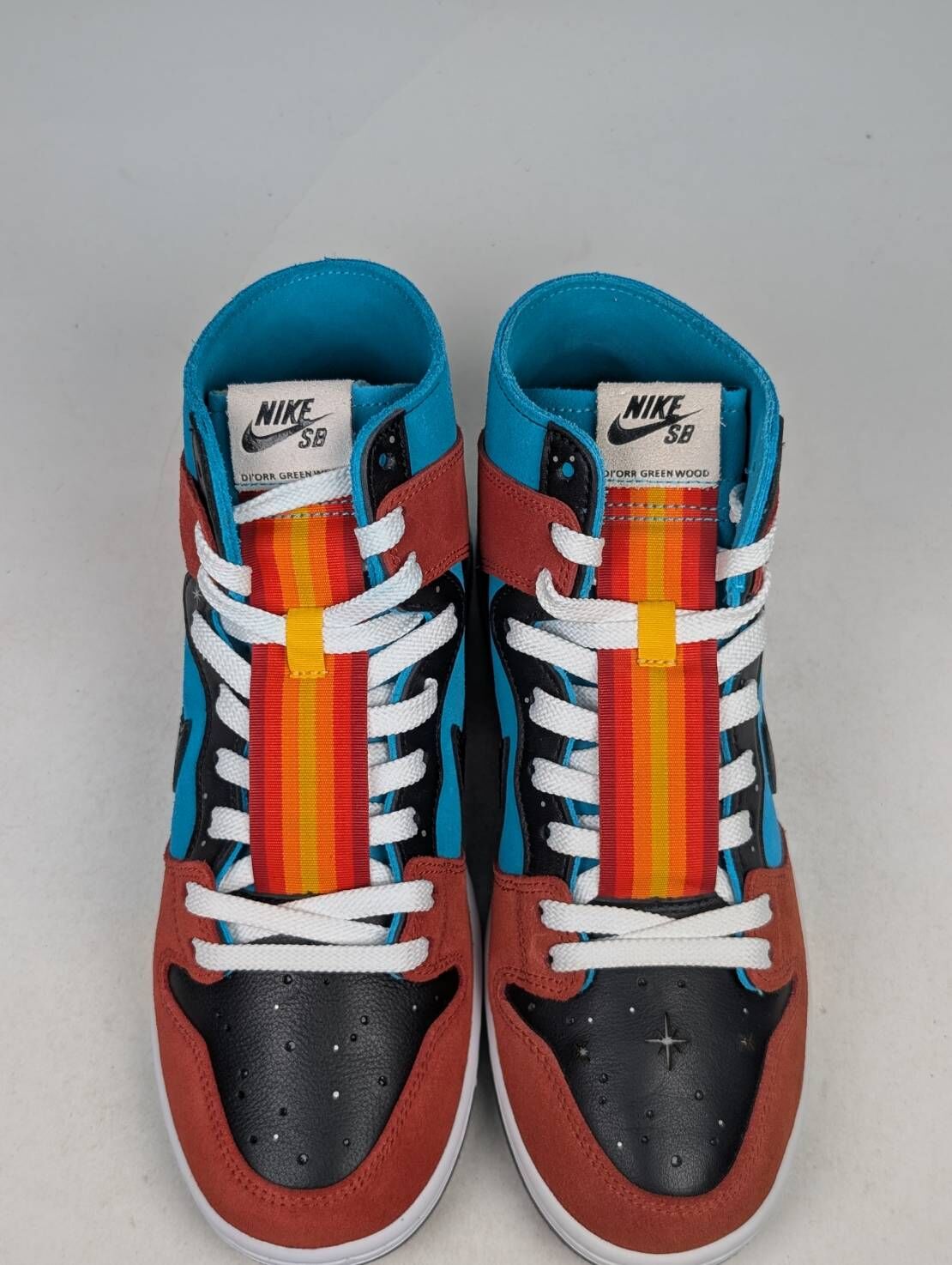 微瑕疵-左右腳鞋面鞋舌標色差 FQ1775-400 M9 Nike X Diorr Greenwood SB Dunk Hi Decon QS