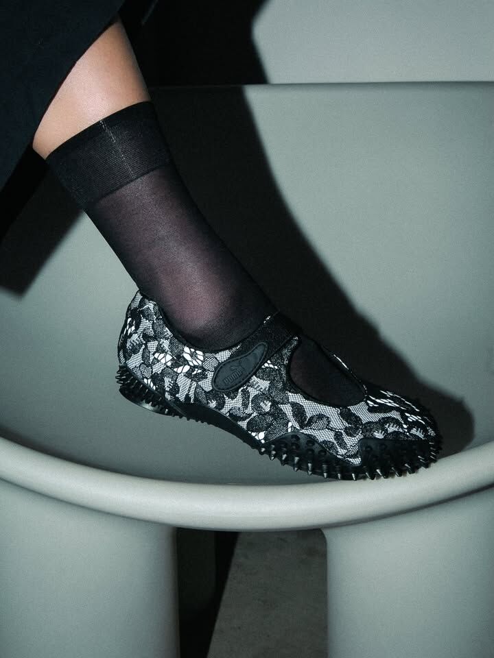 PUMA Mostro Fey Lace 日本新款 黑色 蕾絲 花花 反光 復古 瑪莉珍鞋 40531801