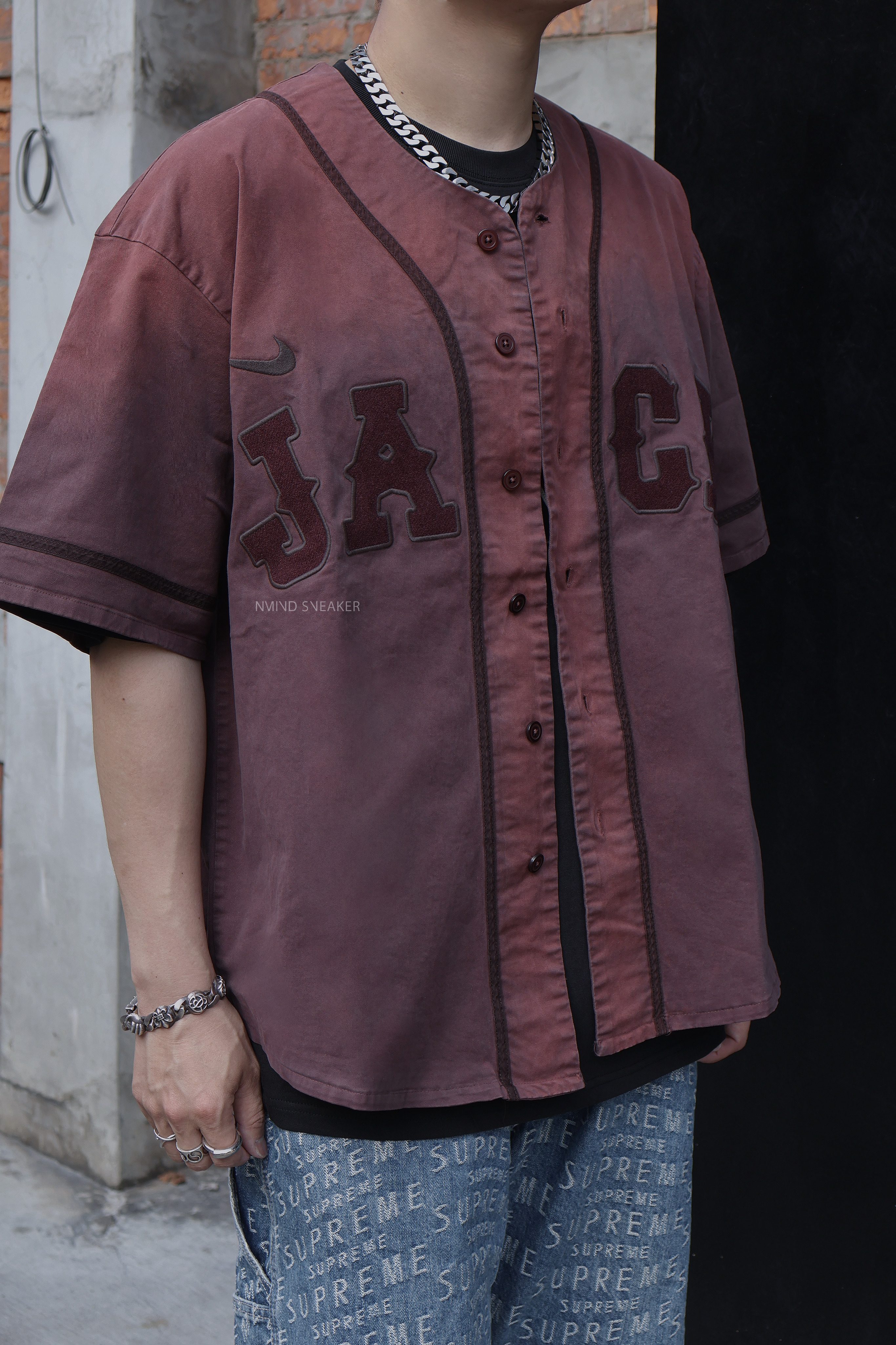 <快速出貨> Travis Scott Cactus Jack x Fragment x Nike Tokyo Jack Retro Baseball Jersey 聯名 藤原浩 閃電球衣