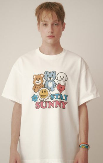 CR260504-R11 SUNNY T-SHIRTS(WHITE) "