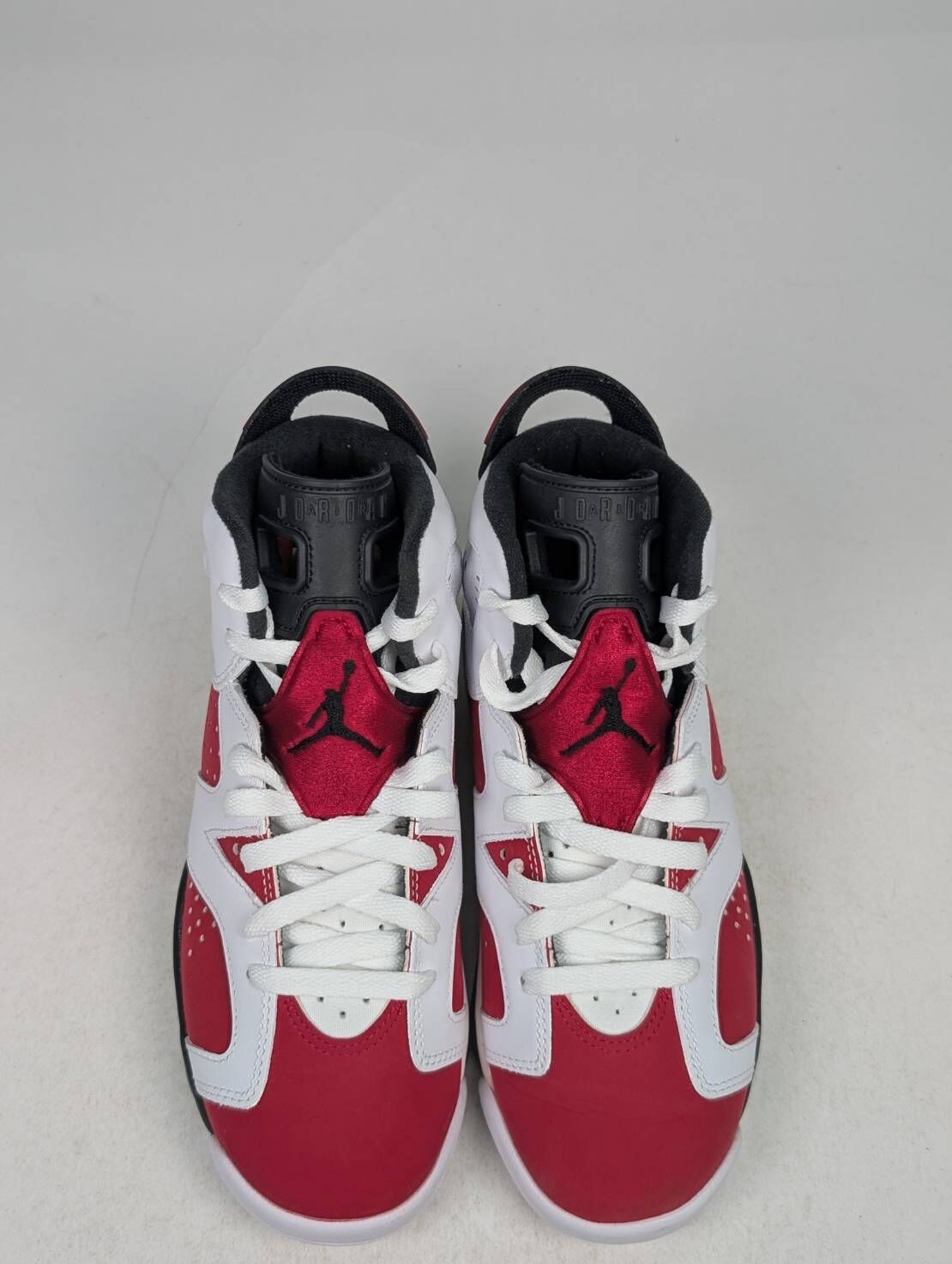 微瑕疵-左右腳中底鞋底泛黃 384665-106 5.5Y Jordan 6 Retro Carmine 2021 (GS)