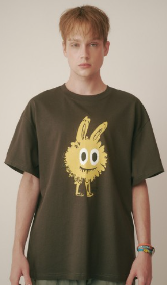 CR260504-R16 MISTER RABBIT T-SHIRTS(CEMENT) "