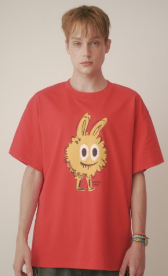 CR260504-R17 MISTER RABBIT T-SHIRTS(RED)