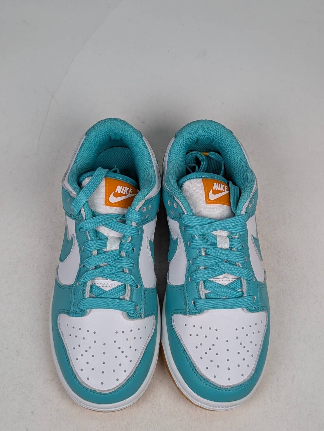 微瑕疵-左腳鞋頭小汙漬 DV2190-100 W5 Nike Dunk Low W " Teal Zeal " 女款 蒂芬妮綠 焦糖底