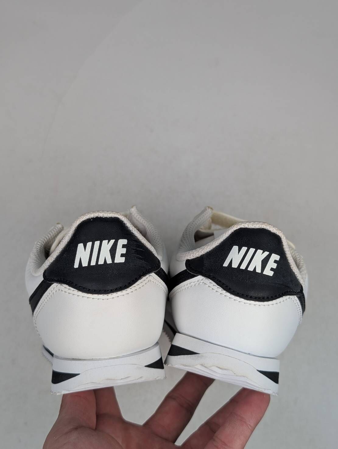 微瑕疵-左右腳鞋面泛黃 904767-102 2Y Nike Cortez Basic SL 中童 阿甘 魔鬼氈