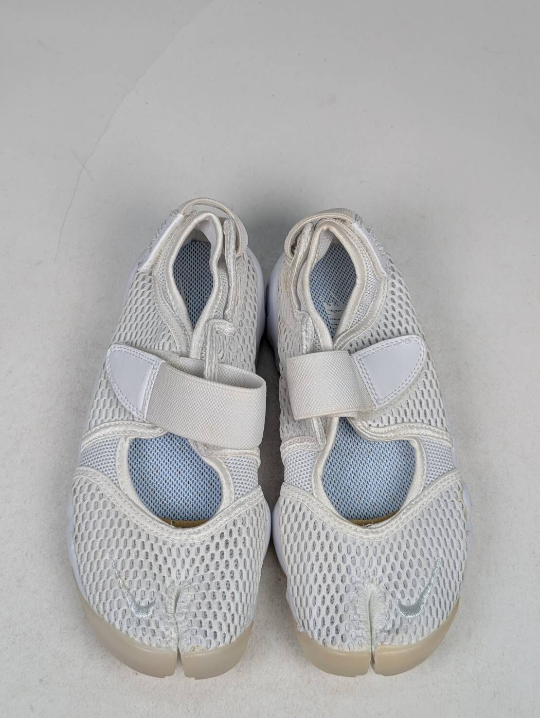 微瑕疵-左右腳鞋面鞋底泛黃 848386-100 W6 W NIKE AIR RIFT BR 忍者鞋 白色