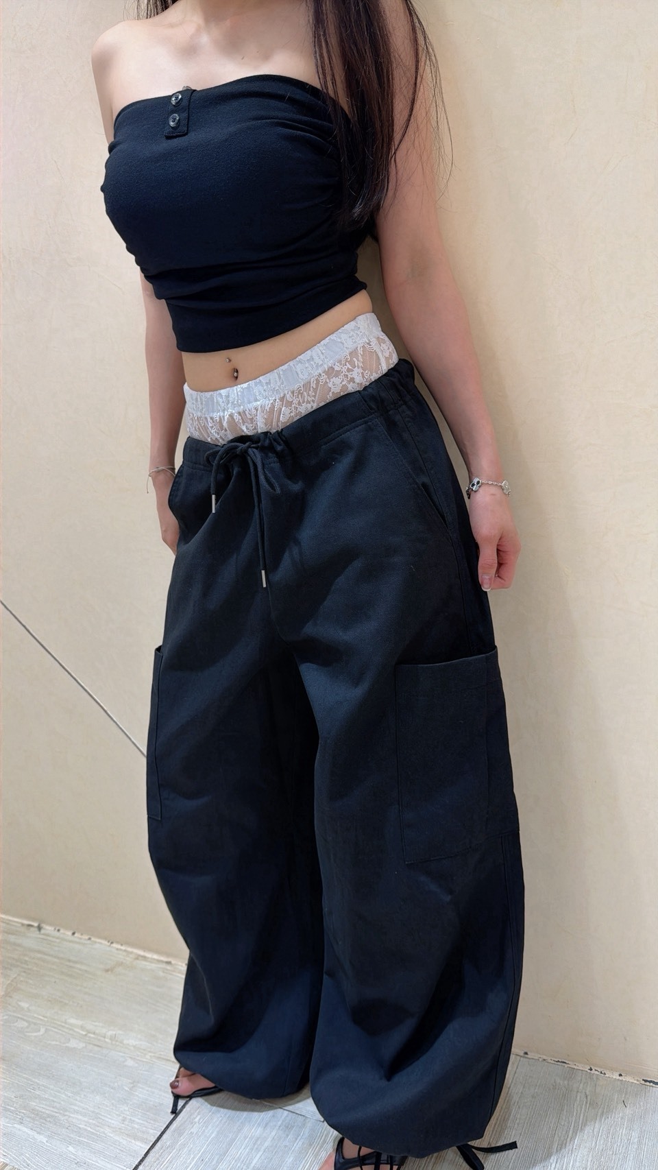 K489小女人味質感棉褲