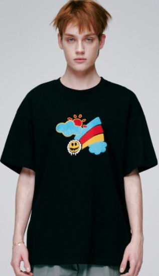 CR260504-R40 SUN T-SHIRTS (BLACK)