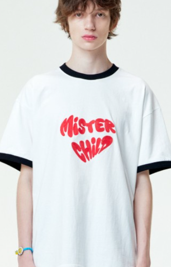 CR260504-R42 HEART BEAT T-SHIRTS (WHITE)