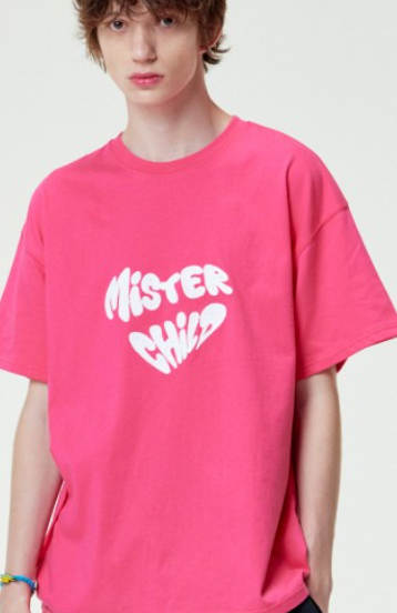 CR260504-R45 HEART BEAT T-SHIRTS (MAGENTA)