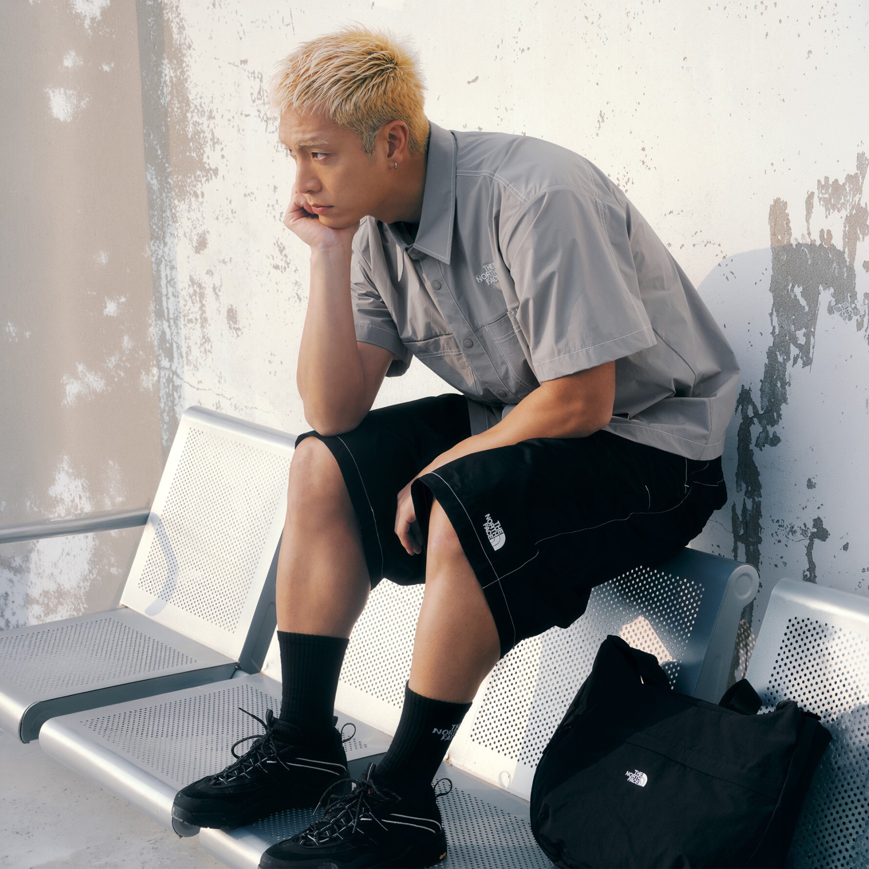 【代購】 THE NORTH FACE SHELDON BERMUDA 百慕達短褲 白色標籤限定 NS6NS03
