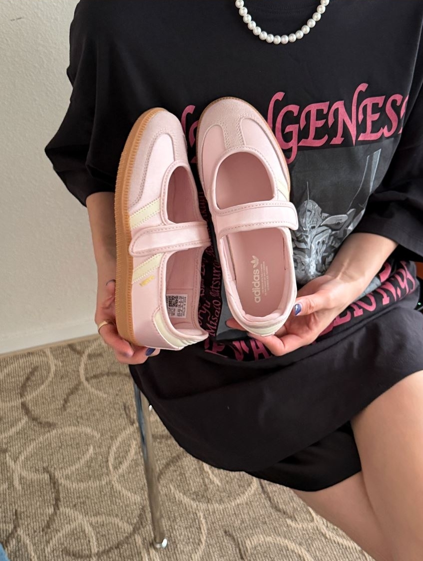 Adidas Originals Samba Jane 日本新款 櫻花粉 粉色 焦糖底 森巴 瑪莉珍鞋 KI2775