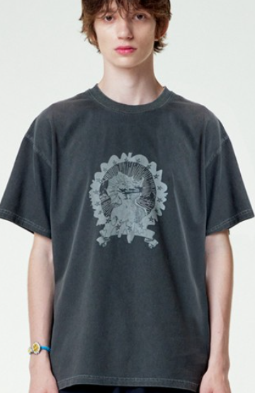 CR260504-R63 DYEING VICTORIA T-SHIRTS (BLACK)