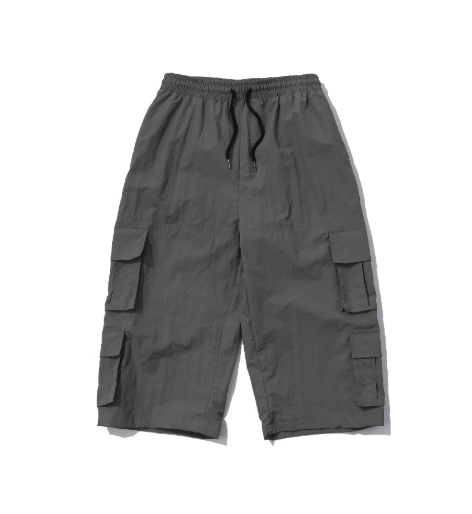 CR260504-R80 MULTI CARGO BERMUDA PANTS (GREY)