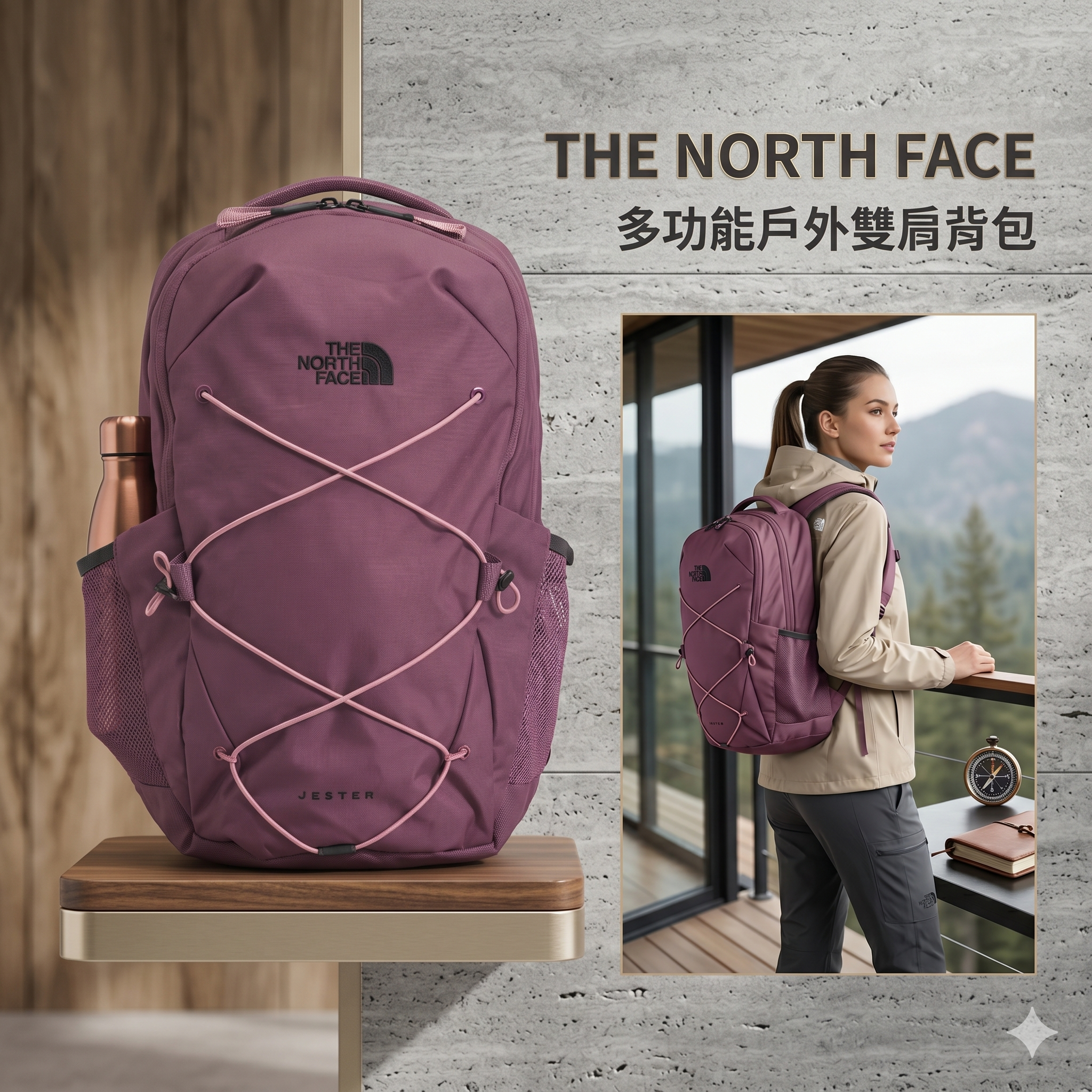 【預購】THE NORTH FACE  H050511 多功能戶外雙肩背包