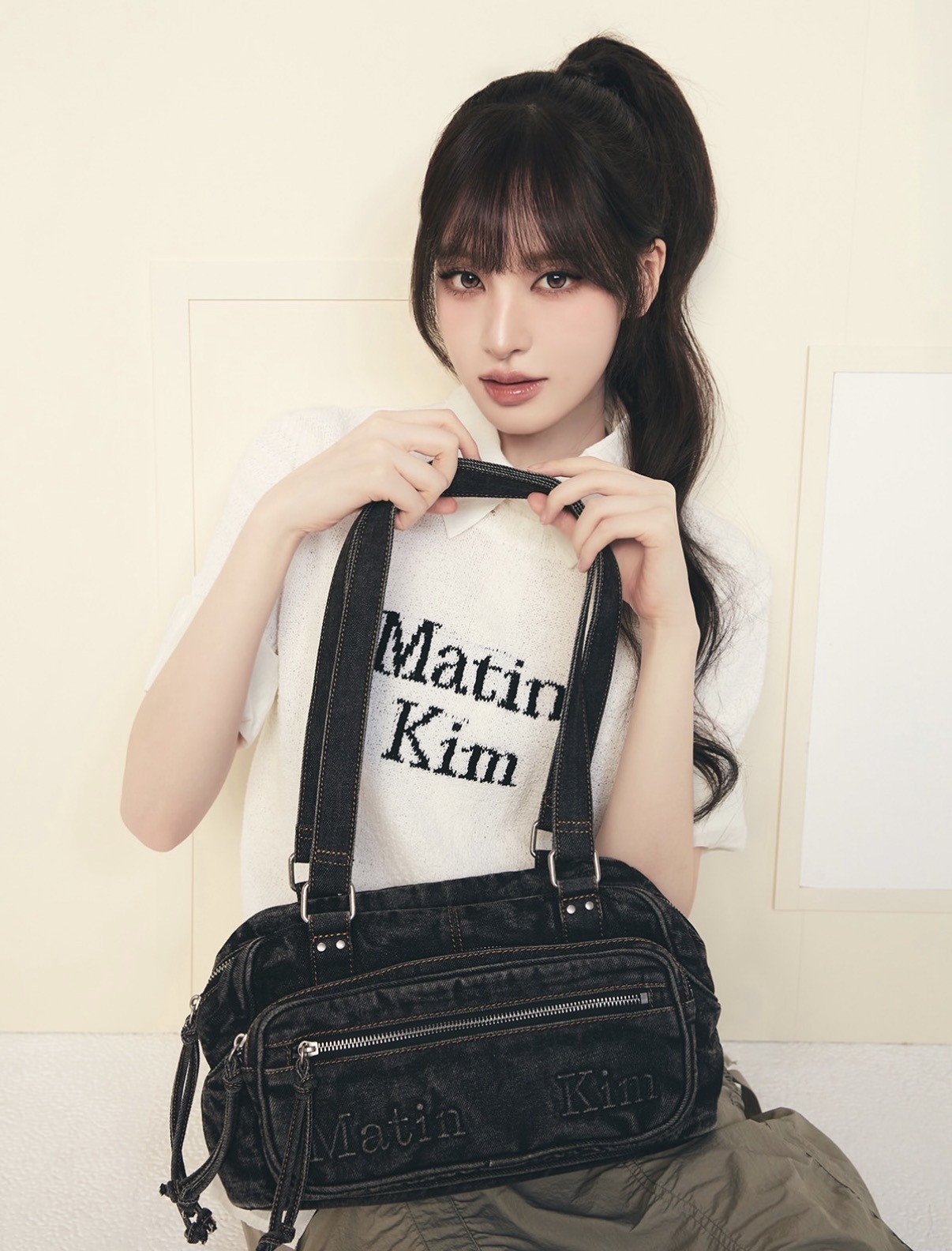 【突發優惠預訂】MATIN KIM MATIN DUST DENIM ONE POCKET SHOULDER BAG（2色）