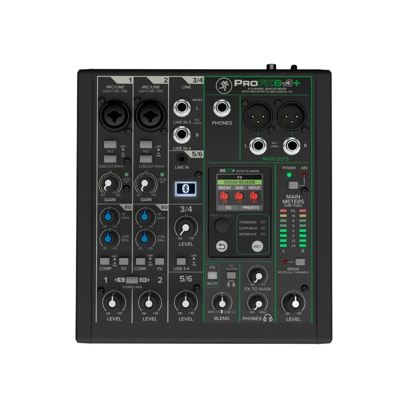 Mackie ProFX6v3+｜效果混音器