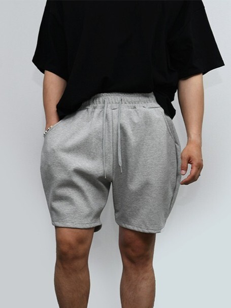 Terry cloth balloon shorts