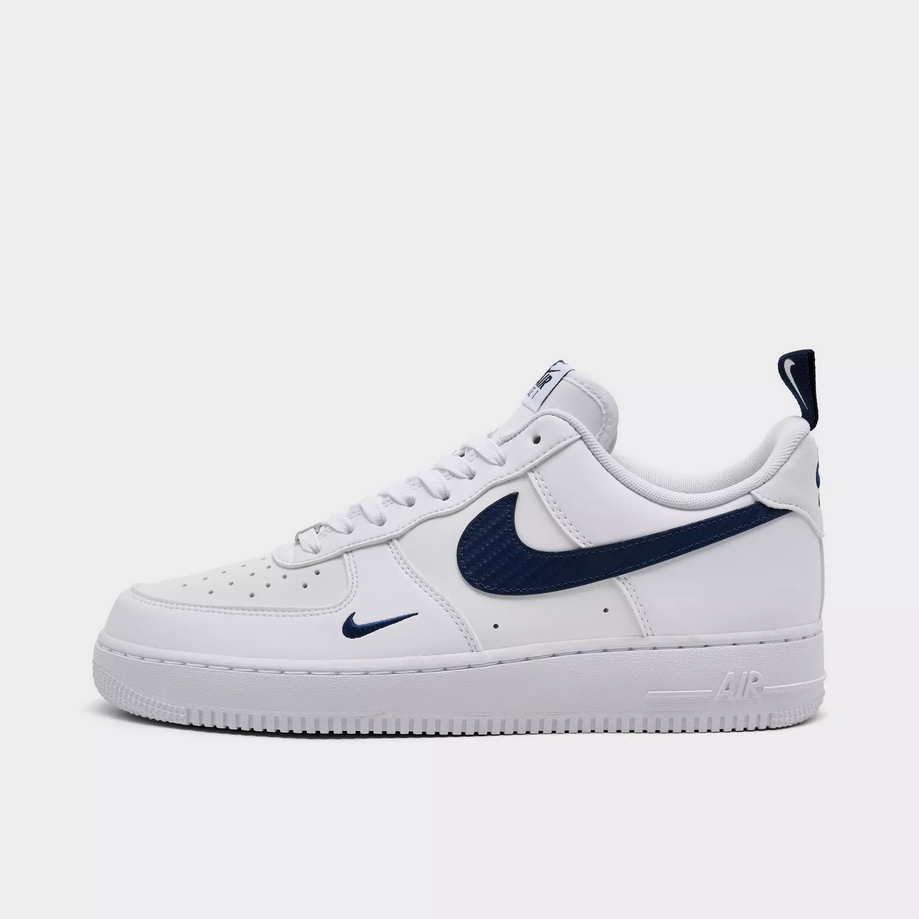 【預訂】NIKE AIR FORCE 1 07 LV8 白深藍刺繡剔-MEN